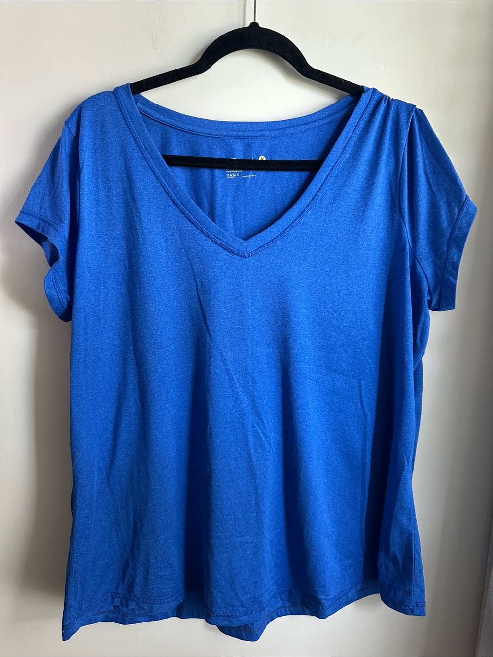 Xersion XXL V-Neck Short Sleeve Tee - Royal Blue